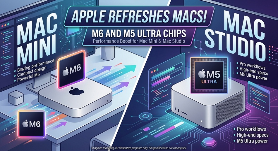 Apple Refreshes Mac Mini and Mac Studio With M6 and M5 Ultra Chips