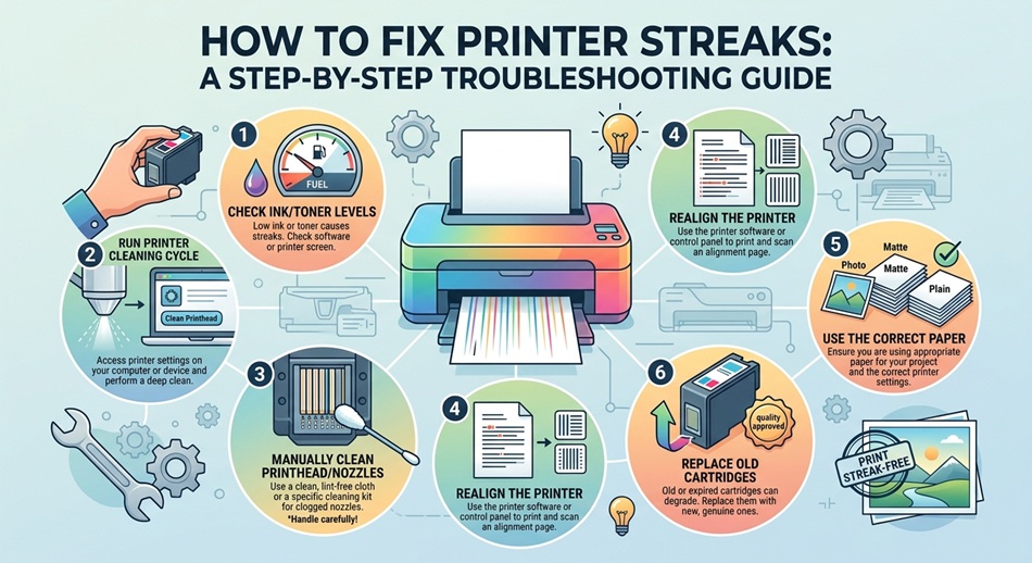 How to Fix Printer Streaks (Step-by-Step)
