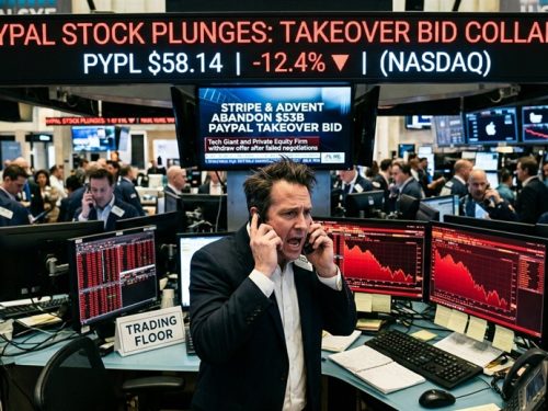 PayPal Stock Plunges as Stripe and Advent Abandon $53B Takeover Bid