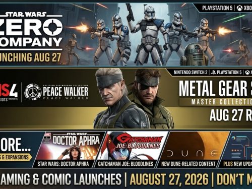 Star Wars Zero Company, MGS Vol. 2, and More Launch Aug 27