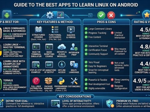 Best App to Learn Linux on Android (7 Tools Tested)