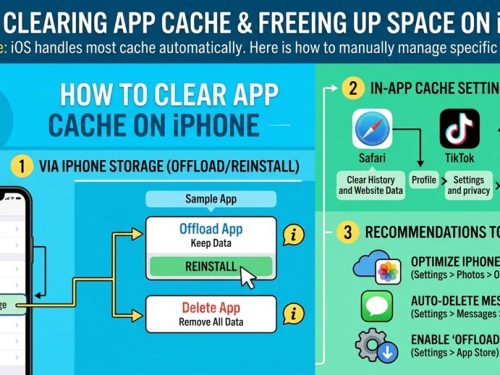 how to clear app cache on iphone