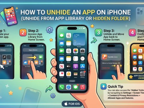 how to unhide an app on iphone